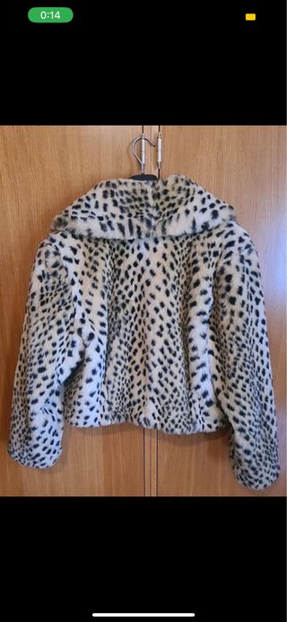 Abrigo corto, chaquetón leopardo