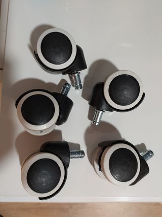 Pack 5 Ruedas para silla giratoria