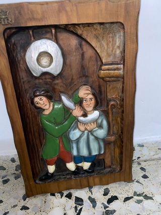 Cuadro de barberia 1920