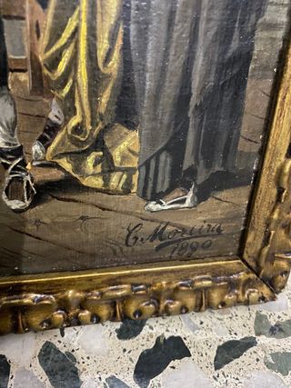 Cuadro de barberia 1890