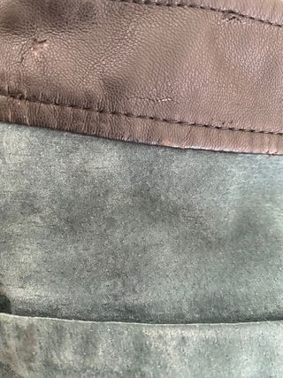 minifalda de piel de mango