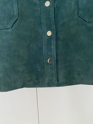 minifalda de piel de mango