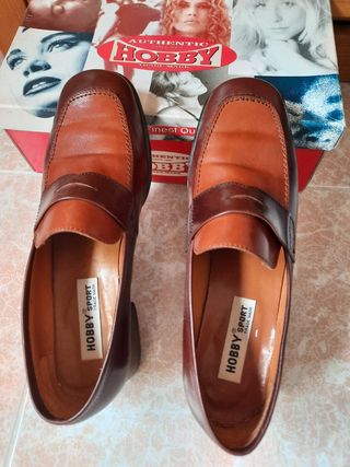 "OFERTA"Zapatos tipo mocasines  de piel