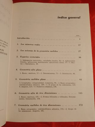 ÁLGEBRA LINEAL Y GEOMETRÍA ELEMENTAL