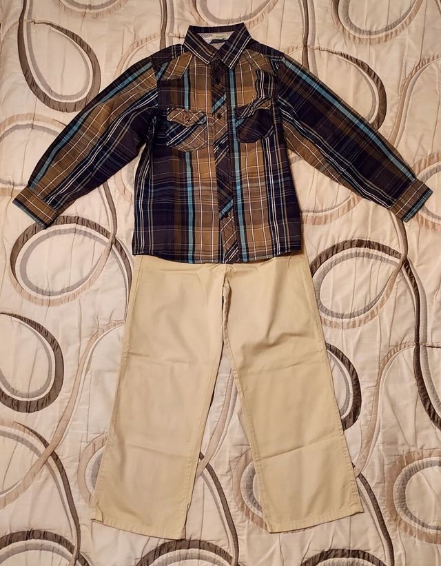 Lote pantalón y camisa. T 6