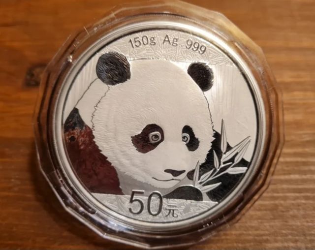 PANDA 150 gr 2018 Moneda Plata