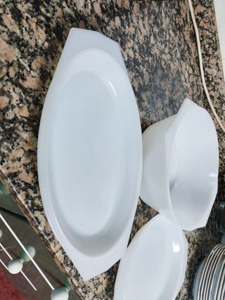 3 cacerolas arcopal,Francia 60's