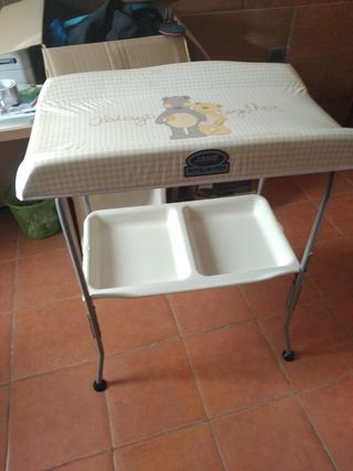 Bañera y cambiador para bebe Jane