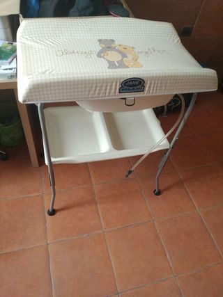 Bañera y cambiador para bebe Jane