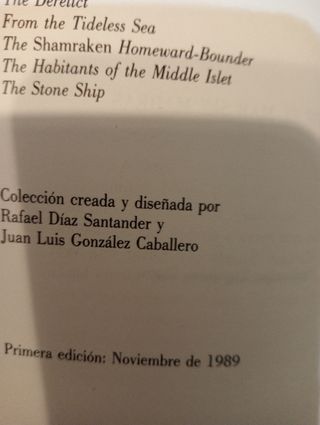 Desde el mar sin mareas.  PRIMERA EDICIÓN 1989