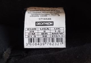 Botas nieve Decathlon 34