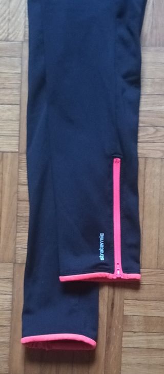 Pantalone Lungo donna Btwin Tg. S Nero Arancio