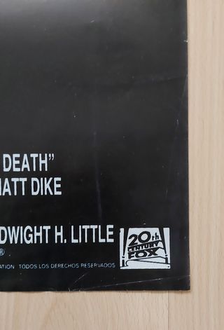 Cartel original Señalado por la muerte (1990)