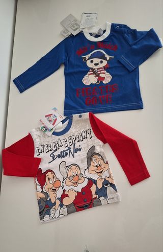Magliette bambino NUOVE, manica lunga
