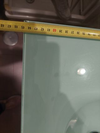 Lavabo baño cristal gris