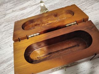 Joyero cofre antiguo de madera