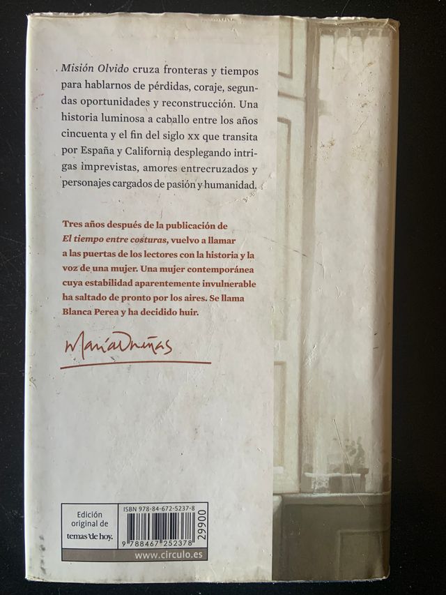 Misión Olvido, María Dueñas