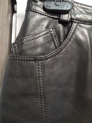 Minifalda piel talla 40 Coresa