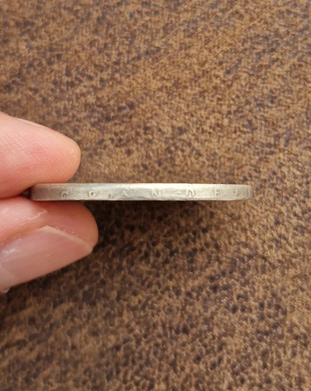 Moneda 100 pesetas plata 1966 ERROR leyenda canto