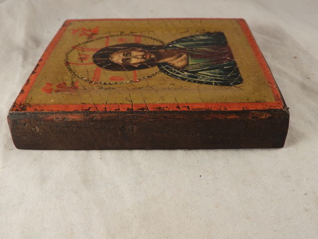 ICONO BIZANTINO CON PINTURA DE LA IMAGENDE CRISTO