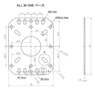 Placa de montaje Universal Seimitsu All in One
