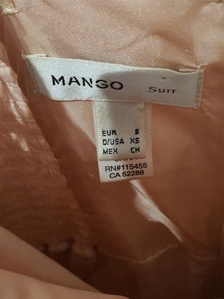 Vestido y chaqueta rosa Mango