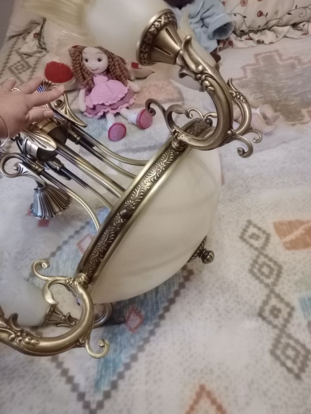 Lámpara de antaño, dé calidad oro enve