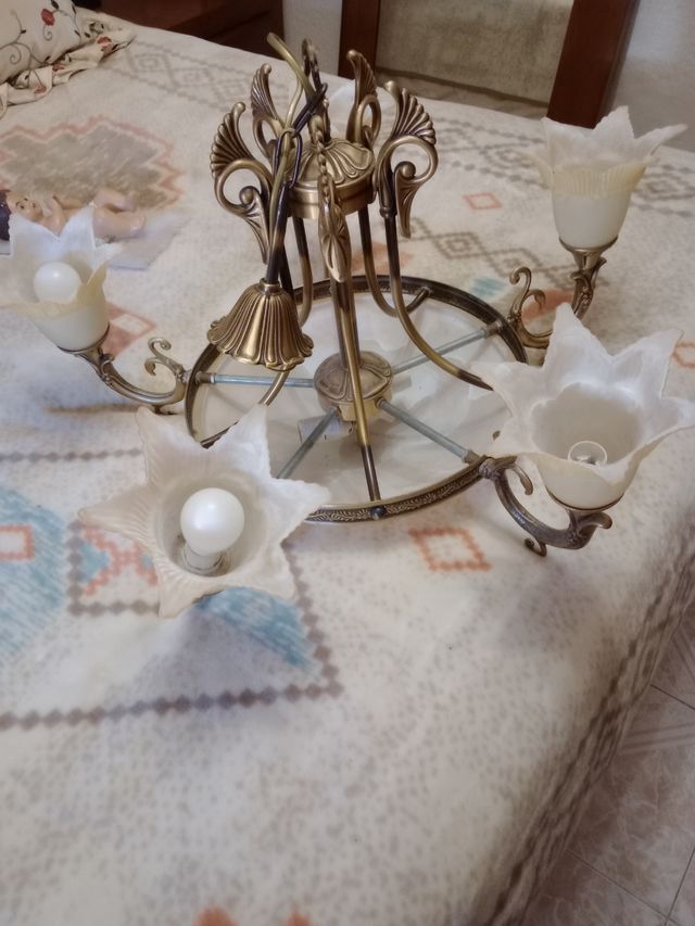 Lámpara de antaño, dé calidad oro enve