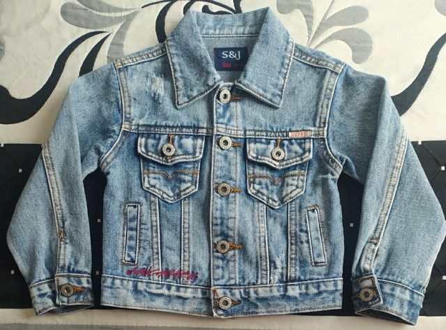 Vendo giacca in denim per bambino taglia 2 anni