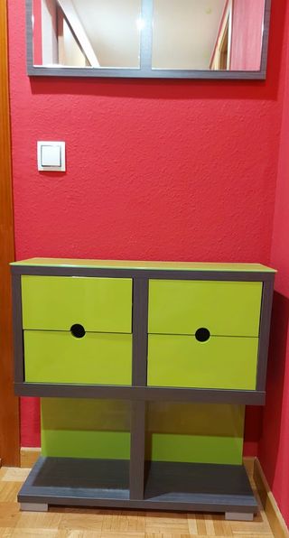 Mueble Recibidor con Espejo