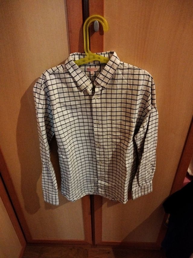 Camisa cuadros niño talla 12