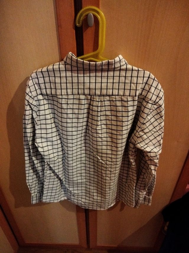 Camisa cuadros niño talla 12