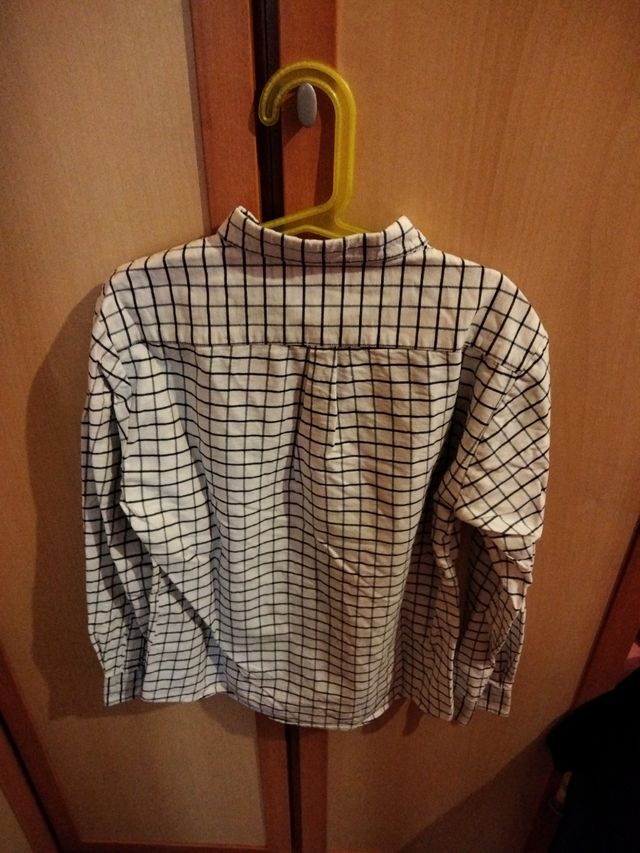 Camisa cuadros niño talla 12