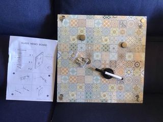 Pizarra de cristal magnética 40x40  NUEVA