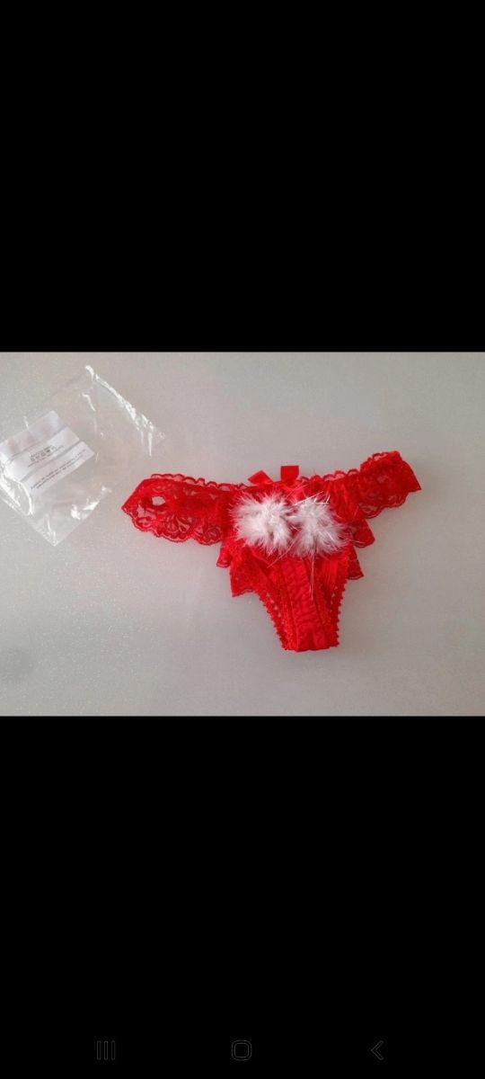 Perizoma rosso natalizio