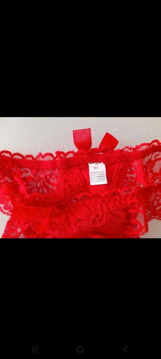 Perizoma rosso natalizio