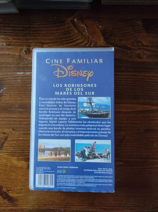 VHS Disney Los Robinsones de los Mares