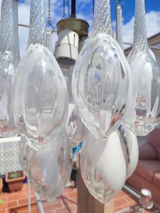 Lampara de techo cristal murano