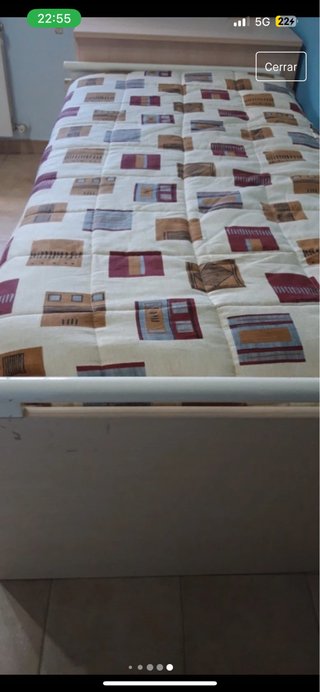 Juego cortina y Edredón cama 90