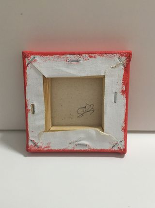 Mini lienzo 10x10cm Navidad