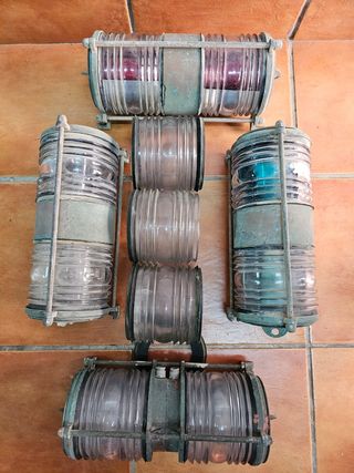 Luz posición antigua de barcos