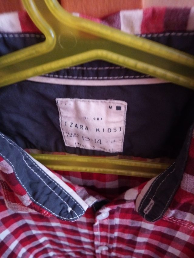 Camisa cuadros zara
