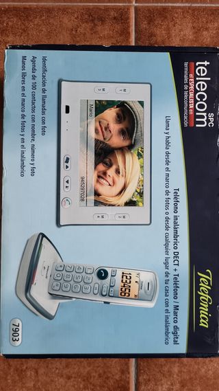 Teléfono inalámbrico + Marco digital