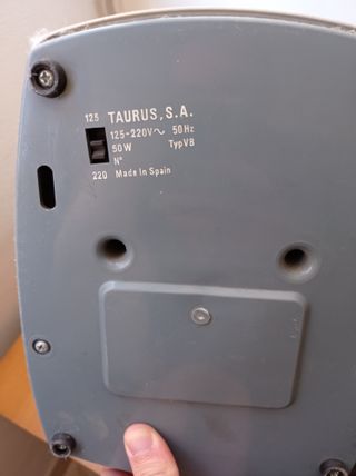 Ventilador Taurus de los años 80/90