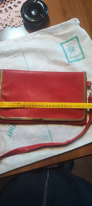 Borsa donna in pelle rossa