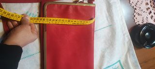 Borsa donna in pelle rossa