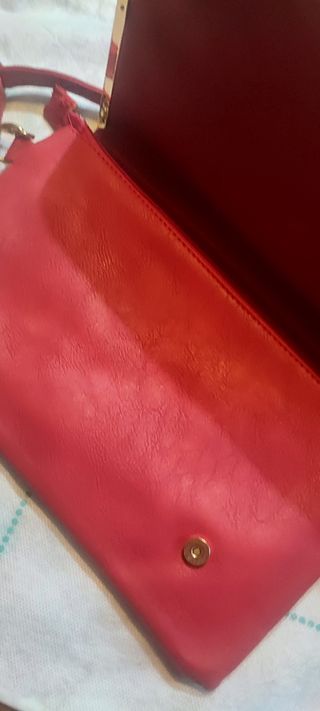 Borsa donna in pelle rossa