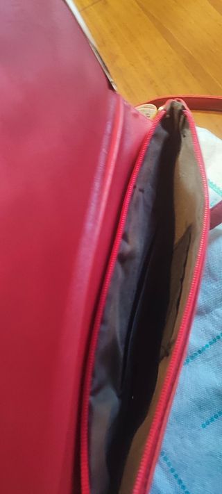Borsa donna in pelle rossa