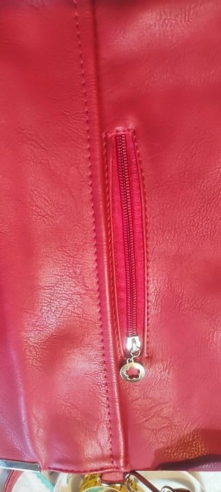 Borsa donna in pelle rossa