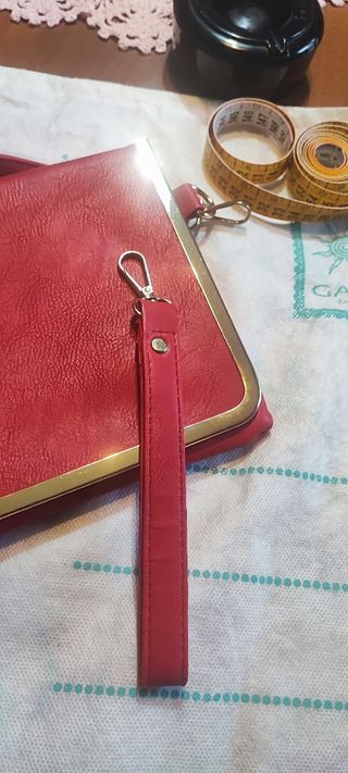 Borsa donna in pelle rossa